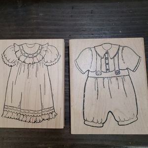 Rubber Stamps Boy & Girl